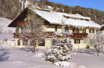 Winterbild Pension Alpenblick in Ofterschwang